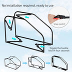 Foldable Large Pet Stroller with Telescopic Handle&Silent Wheels,Breathable Mesh Pet Trolley Cart for Medium Pet Outdoor Travel