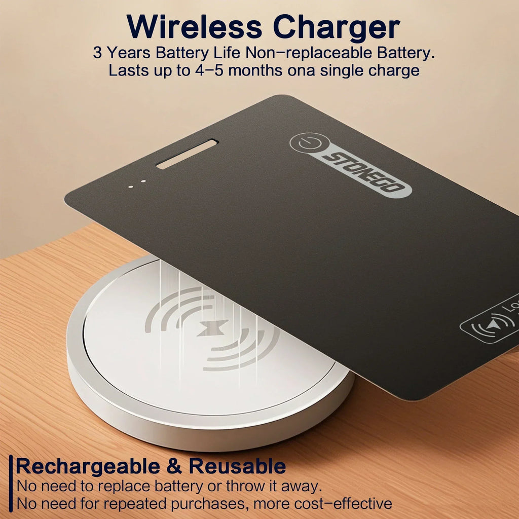 Ultra-Thin IP68 Waterproof GPS Tracker for Pets & Keys - Apple Find My Compatible (iOS)