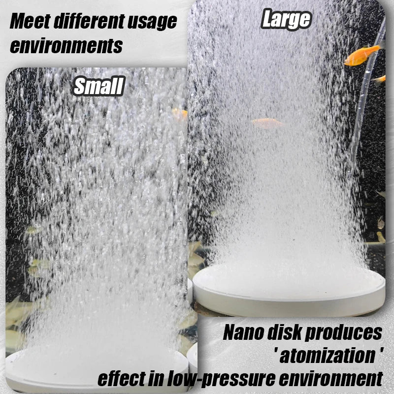 Disc Bubble Air Stone Diffuser (1pc, Aquarium Oxygen Aerator, Fine Bubble Disk)
