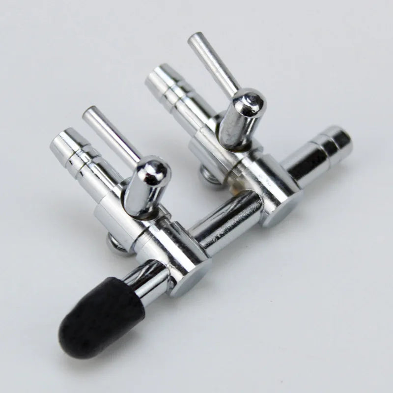 Stainless Steel Aquarium Air Flow Splitter & Regulating Valve (Oxygen Pump Distributor, Adjustable)
