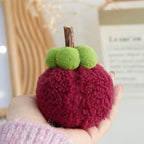 Plush Fruit Cat Chew Toy Set — Quiet Bite-Resistant Mangosteen & Durian Simulation Toys