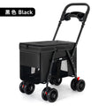 All-Terrain Pet Stroller for 2 Small Dogs/Catsfor Medium Dogs Up To 30 Lbs  Foldable Pet Pram with Storage Basket CupHolder Pets