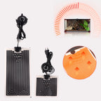 5-45W Reptile Vivarium Heat Mat With A 10-Level Regulator Pets Heating Pad for Indoor Plants Seeding Warm Temperature Controller