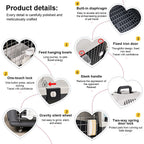 33-Inch Airline-Friendly Dog Carrier Crate (Hard Plastic, Large Pets)