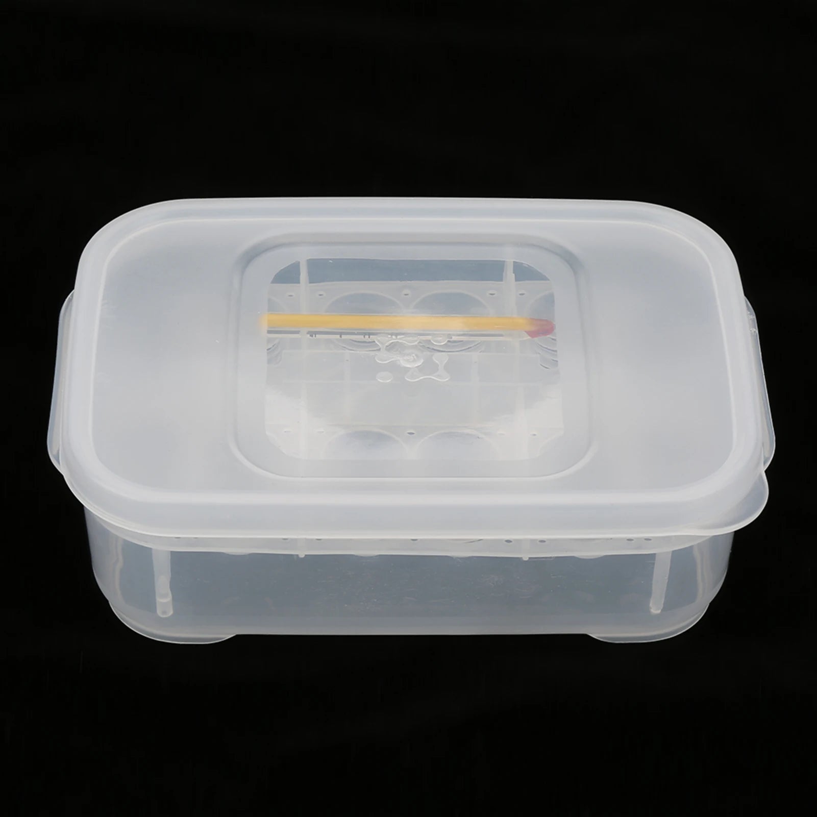 12 Grids Snakes Gecko Lizards Reptiles Eggs Incubator Tray Hatcher Box with Thermometer(the color of the thermometer is random)