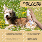 Pet Deodorizing Spray Coconut Scent 100ml Dog Cologne Long Lasting Fragrance Natural Odor Neutralizer Pet Safe Grooming for Dogs