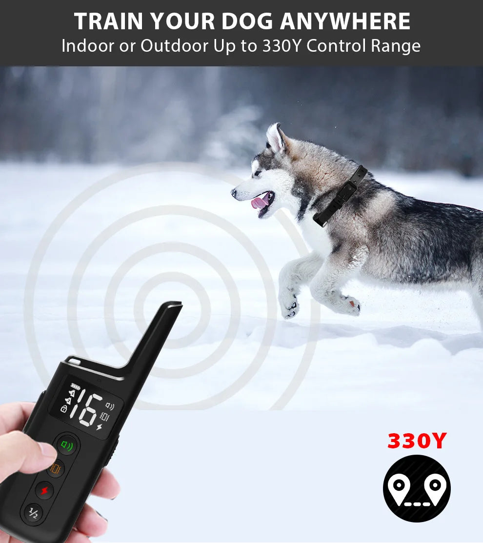 Long-Range Rechargeable Dog Training Collar (500m)