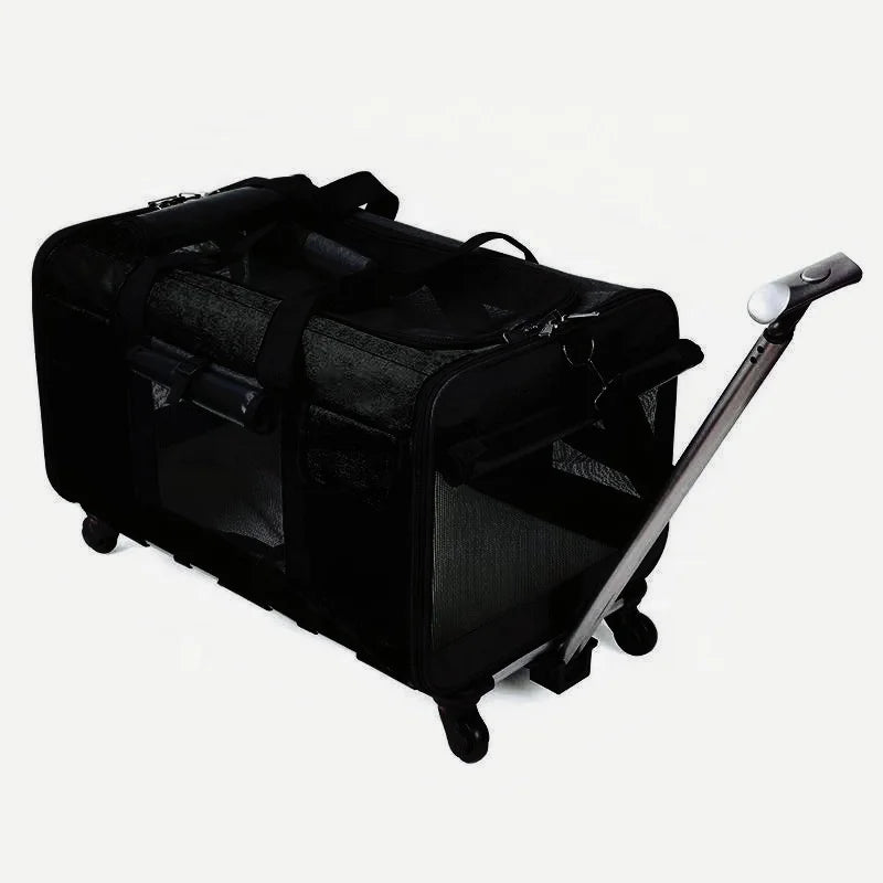 Oxford Pet Carrier Comfortable Safe Square Large Space Fashionable Stroller Travel Cage for Dogs and Cats