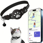 Waterproof Mini GPS Tracker Collar for Cats & Puppies - Anti-Loss Movement Alerts & Remote Global Locator