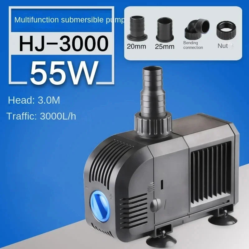 Ultra-Quiet HJ Series Submersible Fountain Pump (500–3000L/H, Multi-Use, Adjustable Flow)