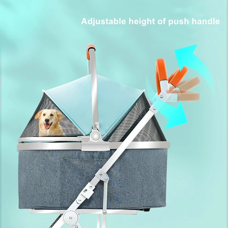 High Quality Customized Pet Stroller Detachable Separate Stroller Rack Pet Cages