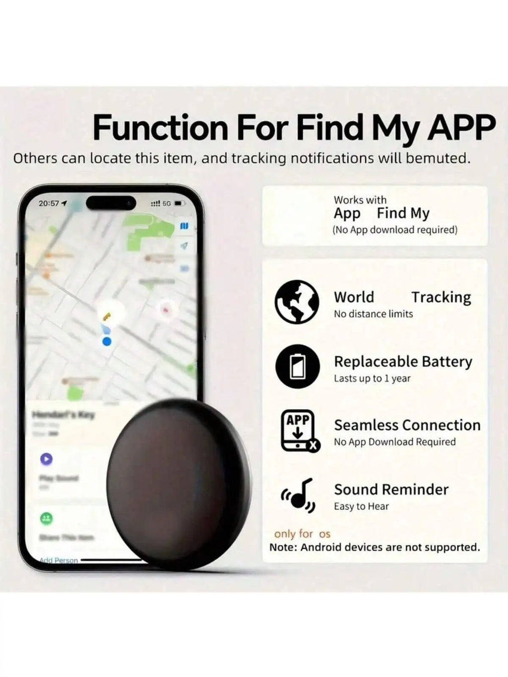 iOS Smart GPS Anti-Loss Cat Collar Set with Intelligent Positioning Locator (iOS Only)