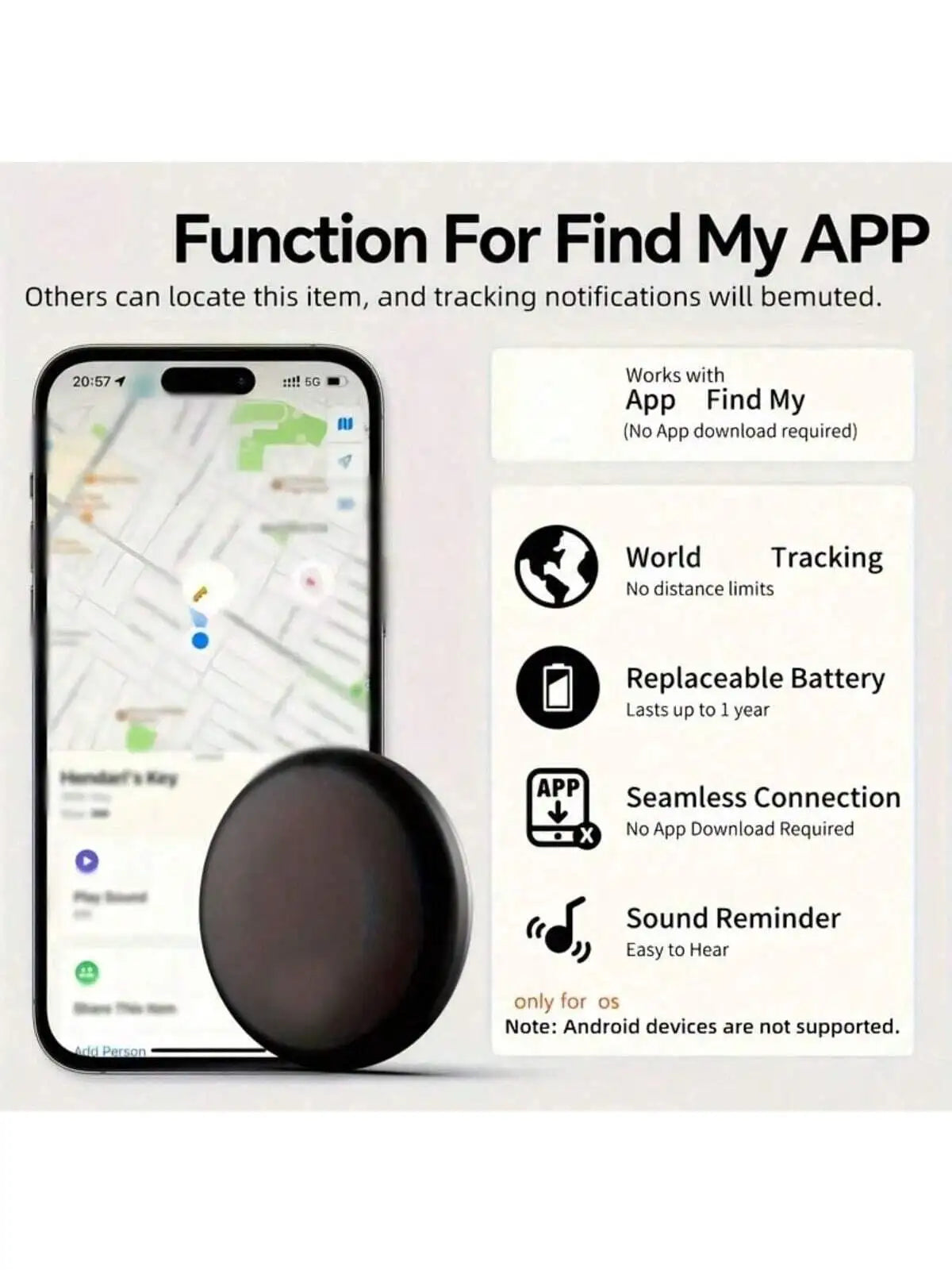 iOS Smart GPS Anti-Loss Cat Collar Set with Intelligent Positioning Locator (iOS Only)