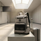 Pet Carrier Backpack Zippered Mesh Pet Carrier Backpack Top Handles Water-Resistant for Outdoor Use