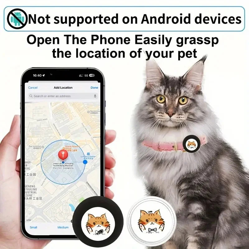 2-Pack Smart Tags for Apple Find My - Mini GPS Tracker for Pets, Keys & Luggage