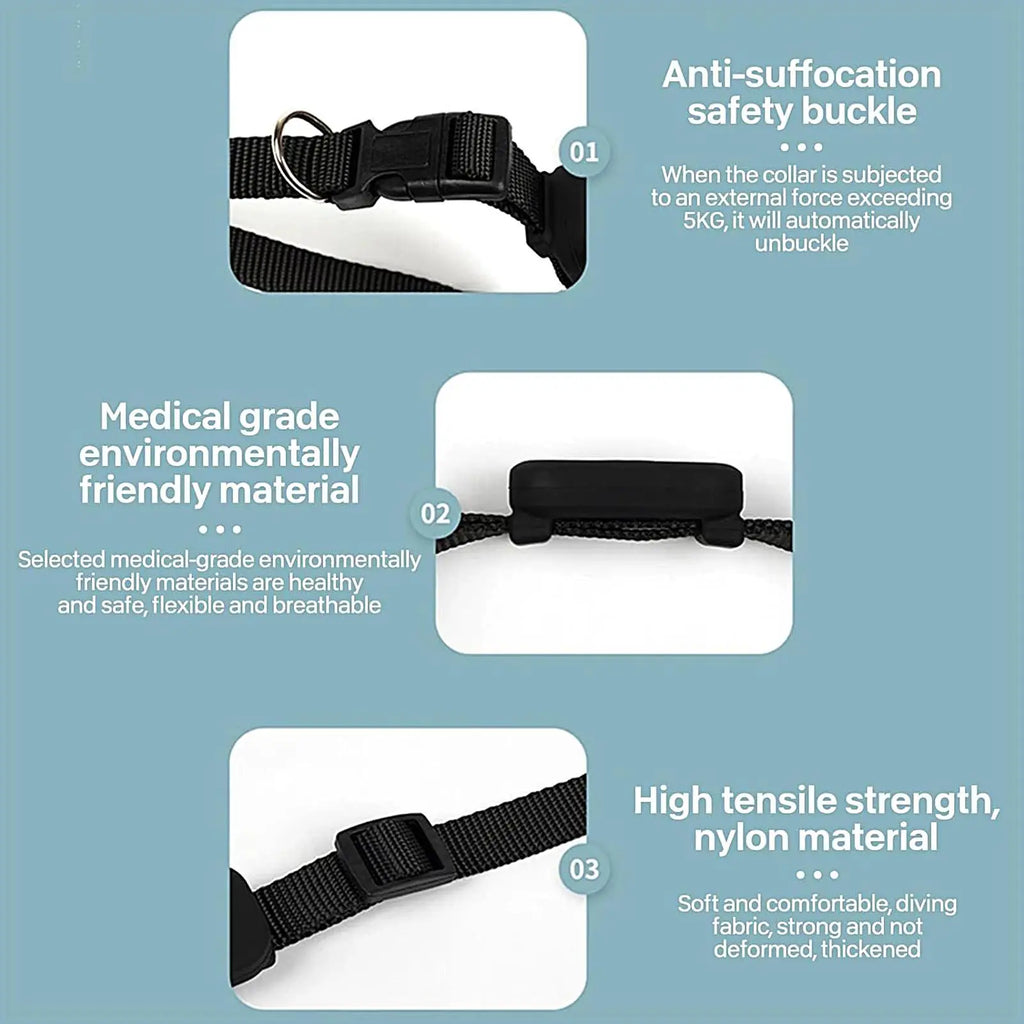 Multifunctional GPS Collar Tracker for Cats & Kittens (iOS Compatible)