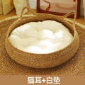 Woven Vine Cat Nest Bed, Cooling Design (All-Season)