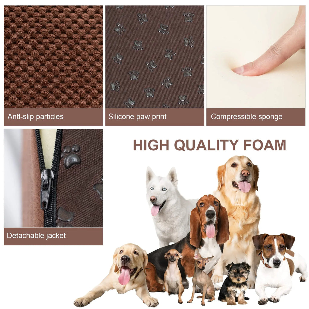 2-in-1 Foam Dog Stairs & Ramp, Extra-Wide Non-Slip (Orthopedic)