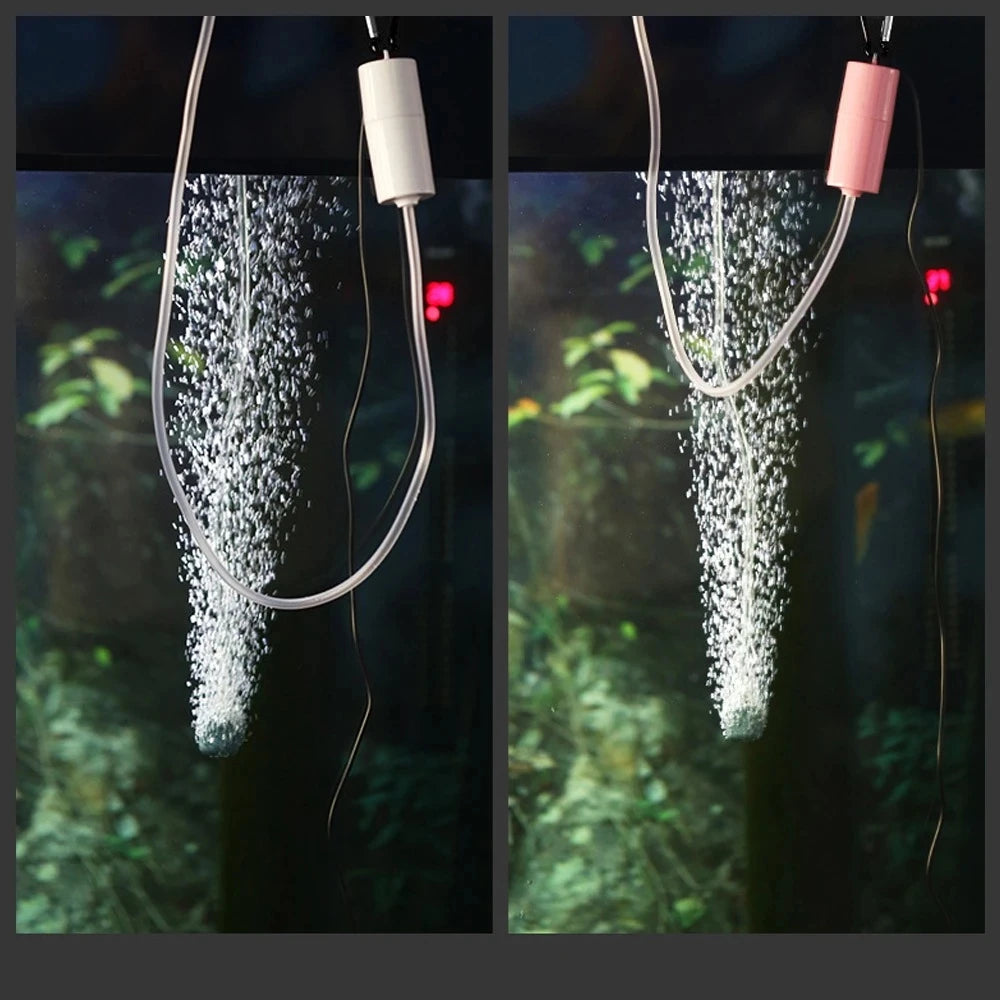 Aquarium Oxygen Air Pump Fish Tank USB Silent Air Compressor Aerator Portable Mini Small Oxygenator Aquarium Accessories 5v 1W