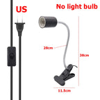 UVA+UVB 3.0 Reptile Lamp Set Clip-on Lamp Holder Bulb Thermometer Hygrometer Turtle Tortoises Lizard Sunlight Basking Heat Light