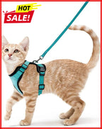 Anti-Escape Kitten Harness & Traction Belt — Lightweight Breathable Soft Vest for Walking Small Cats
