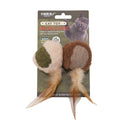 Catnip & Silvervine Feather Chew Toy — Dental Cleaning & Boredom Relief Toy for Cats