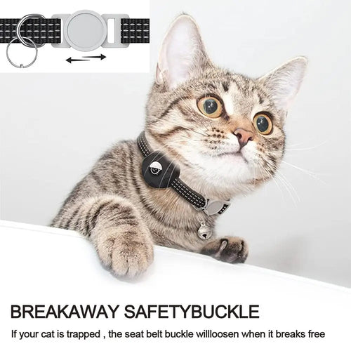 Adjustable AirTag Holder Collar for Cats & Dogs