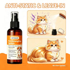 QIFENGHE 50ml Pet Detangling Spray, Leave-In Conditioner for Dogs & Cats, Reduce Static & Eliminate Knots, No-Rinse Grooming Spr