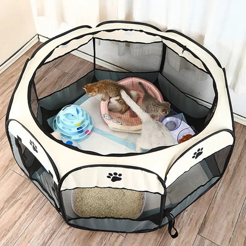 DDHOME Enclosed Pet Birthing Bed & Delivery Cage (All-Season)