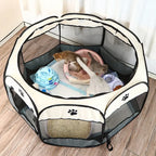 DDHOME Enclosed Pet Birthing Bed & Delivery Cage (All-Season)