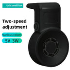 Silent Mini USB Aquarium Cooling Fan with External Temperature Controller, Reptile Terrarium Cooling System Gadget for Stable