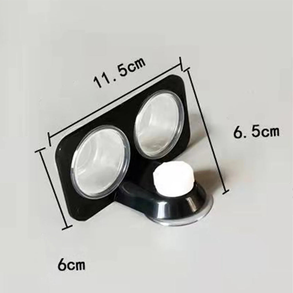 Black Plastic Gecko Feeder Ledge Space Saving Reptile Feeding Ledge for Lizard Gecko Pet Accessories Supplies