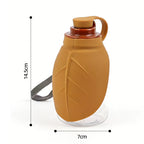 New 300ml Dog Outdoor Kettle With Foldable Mini Silicone Leaf Dust Bottle Stopper Portable Water Dispenser Pet Water Dispenser
