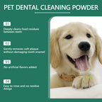 100g Pet Teeth Cleaning Powder for Dog Reduces Tartar Calculus Protect Dog Oral Gum Health Freshen Breath Dog Cleaning Powder