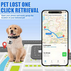 Upgraded Mini GPS Cat & Dog Tracker Collar - Waterproof Real-Time Tracking with No Monthly Fee
