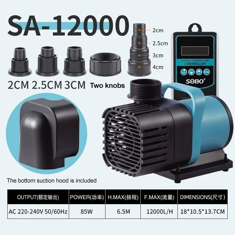 Ultra-Quiet AC220V Submersible Aquarium Pump (Circulation, Filtration, Oxygenation)