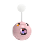 Auto-Rotating Spring Cat Teaser Ball with Feather & Bell — Tumbler Exercise Football Cat Toy