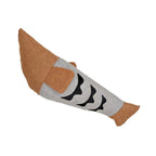 Stuffed Simulation Fish Cat Toy with Bell — Bite-Resistant Soft Squeaky Teasing Stick Fish