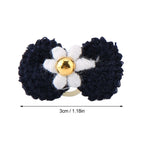 12Pcs Yarn Bow Pet Hair Bow Cute Style Elastic Band Dog Hair Tie Various Colors Soft Texture Pet Hair Accessory Pet Grooming