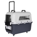 33-Inch Airline-Friendly Dog Carrier Crate (Hard Plastic, Large Pets)