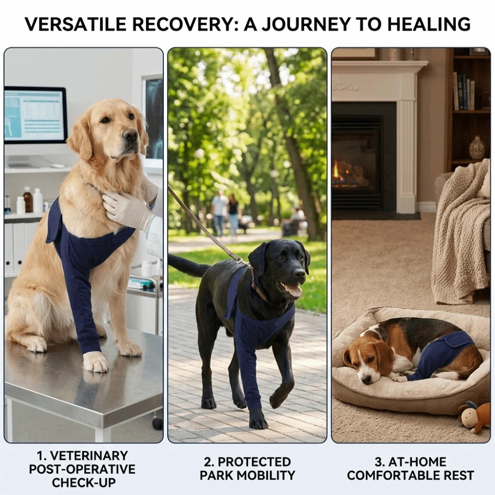 Breathable Canine Leg Protector Sleeve (Soft Fabric, Washable, S to XXL)