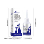 50 ML Pet Ear Drops Gentle Cleaning Ear Mites And Earwax In Cats & Dogs Inhibiting Ear Bacteria