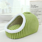 Portable Cartoon Striped Pet Bed (All-Season)
