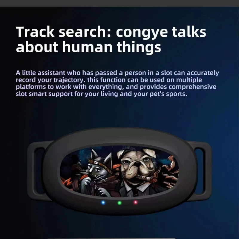 Real-Time GPS Pet Tracker Collar with Geo-Fence & 30-Day Battery