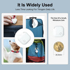 Mini Apple Find My Pet Tracker - Bluetooth Smart Tag for Cats, Dogs, Kids, Bags, Wallets & Keys