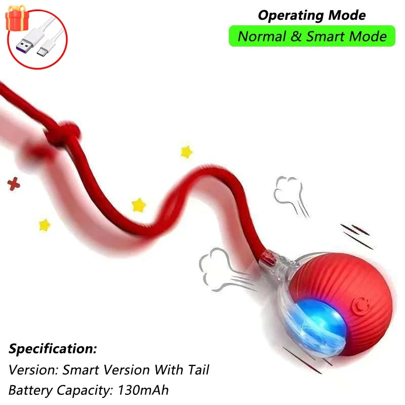 Mouse-Imitating Rolling Ball Cat Toy
