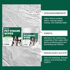 Pet Teeth Cleaning Wipes: Cleans Food Residues in Teeth Gaps, Eliminates Bad Breath, Freshens Mouth, Easy to Use