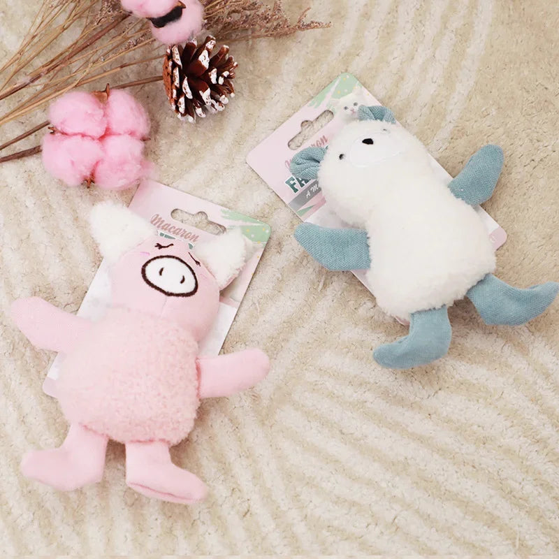 Catnip Plush Pig Caterpillar Cat Toy — Bite-Resistant Interactive Pet Mint Chew Toy