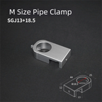 Aluminum Alloy Aquarium Water Tube Holder (Portable Pipe Hose Bracket, Fixed Clip Mount)