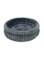 Round Velvet Pet Nest Bed with Removable Cover (Winter Warm)